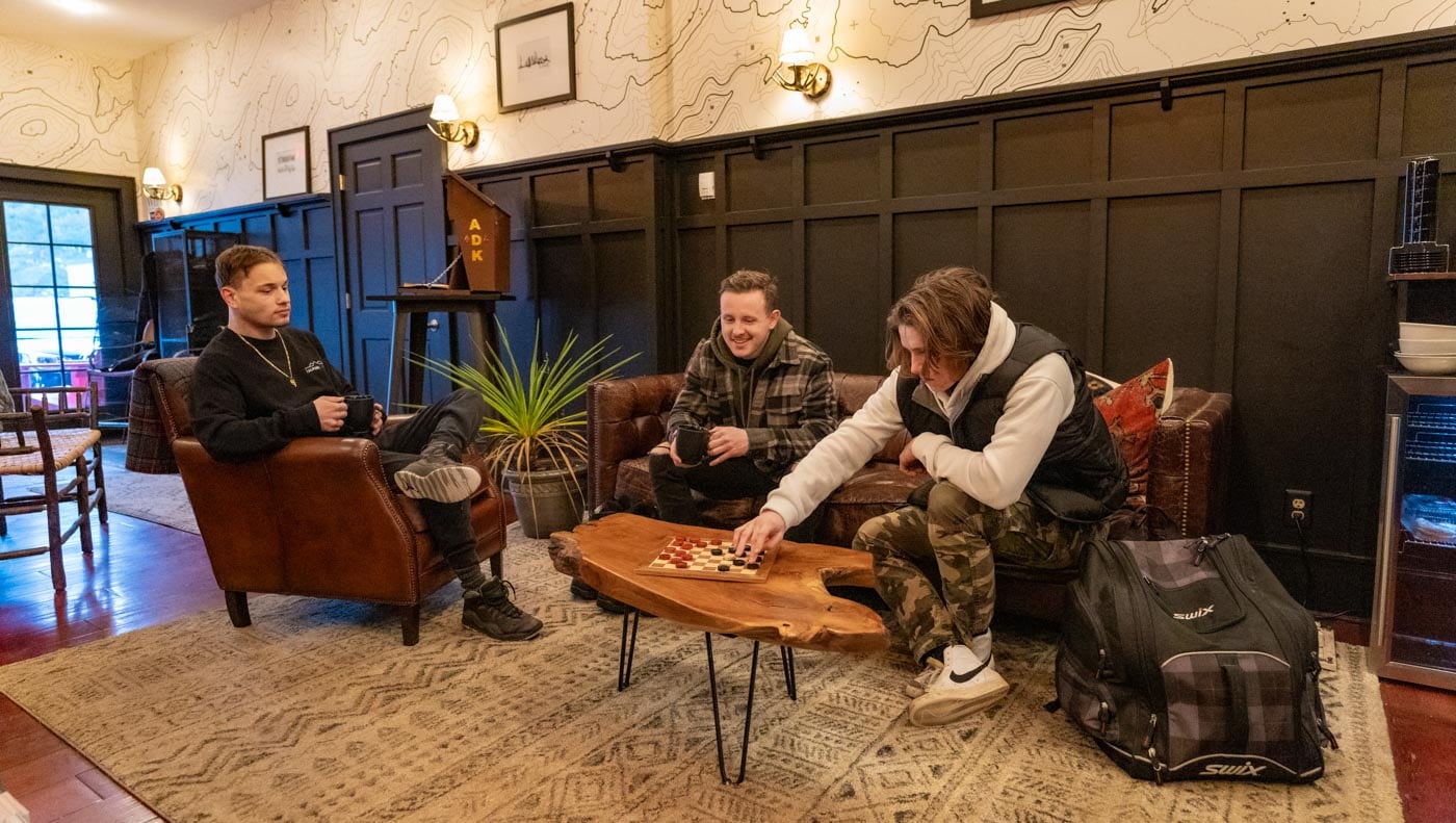 a group of people playing a game of chess